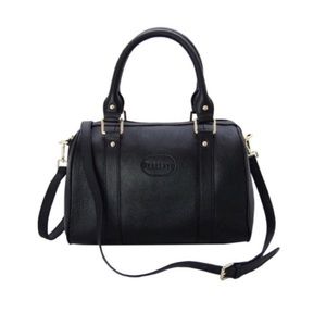 NWT [ Terzetto ] Black Leather Bag/Purse